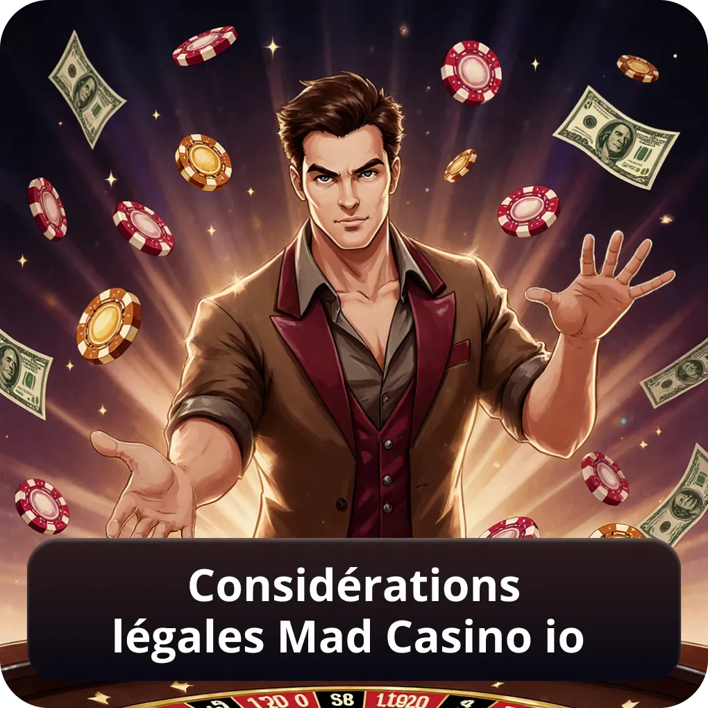 Considérations légales Mad Casino