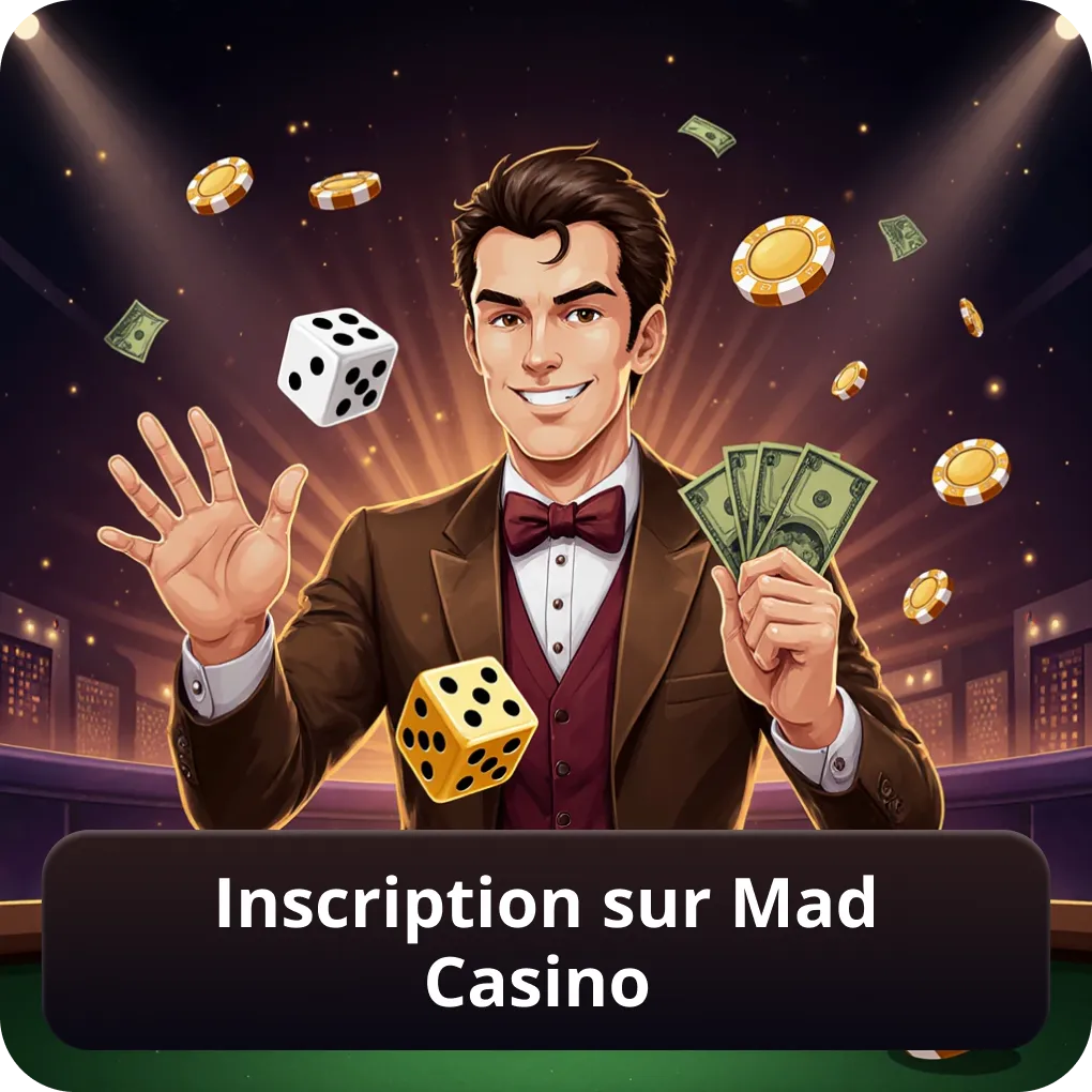 Inscription sur Mad Casino